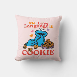 Almofada Monstro de cookies Citação do dia de os namorado