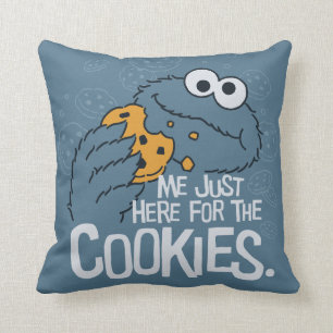 Almofada Monstro de cookies Eu só estou aqui para os cook