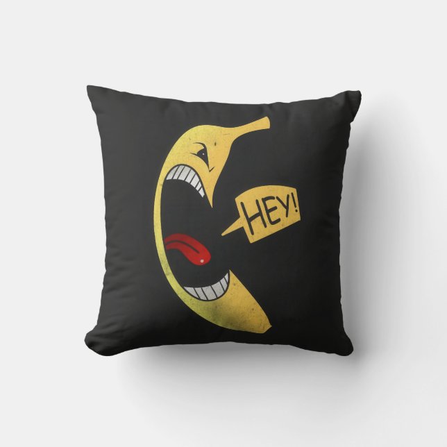 Almofada Monstro Divertido Sorriso de Halloween Ei (Frente)