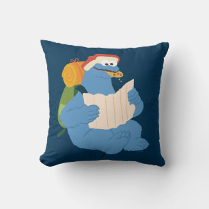 Almofada Monstro dos Biscoitos Lendo um Mapa