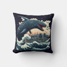 Monstro Sushi Tubarão Atacando A Cidade