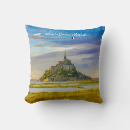 Almofada Mont-Saint-Michel, França - Abadia Medieval