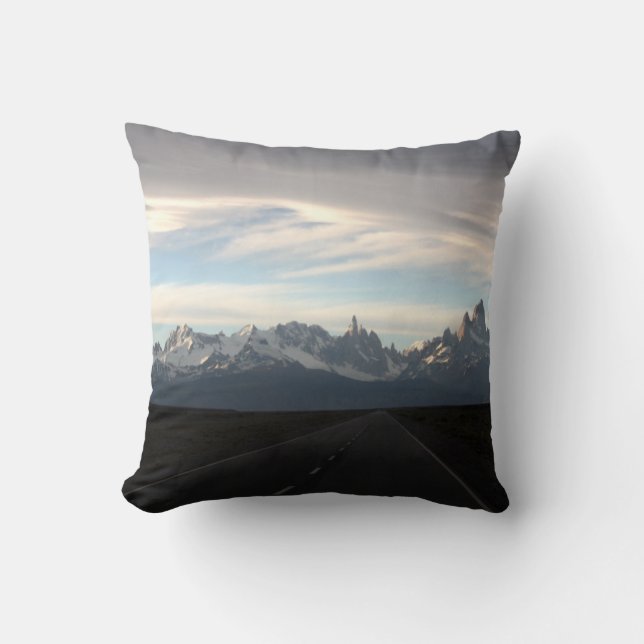 Almofada Montagem Fitz Roy e escala de Andes (Frente)