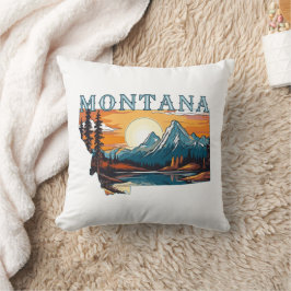 Almofada Montana Esboço Montanhas
