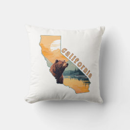 Almofada Montanhas do Contorno da Califórnia