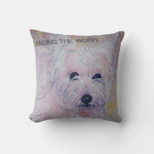 ALMOFADA MONTANHAS OCIDENTAIS LUNÁTICAS TERRIER