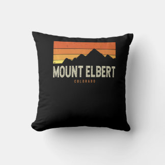 Almofada Montanhas Vintage Monte Elbert Colorado Caminhada 