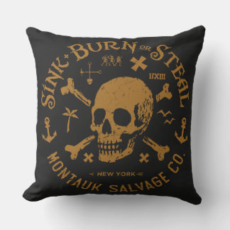 Almofada Montauk Salvage Co / Travesseiro Sink, Burn Or Ste