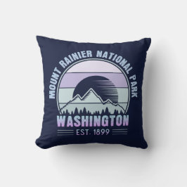 Almofada Monte Rainier National Park Washington EUA Retro