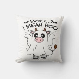 Almofada Moo I Quero Dizer Boo Spooky Season Dia de as Brux