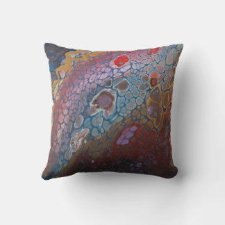 Almofada Moody Abstract Art Throw Pillow
