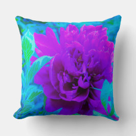 Almofada Moody Purple Peony com Linda Folhagem Weigela