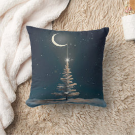 Almofada Moon Crescente com Estrela de Natal