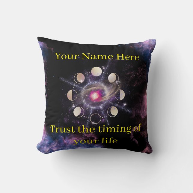 Almofada Moon Phases Decorative Pillow – Sacred Geometry &  (Frente)