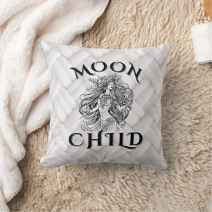 Almofada MoonChild Floral Coroa Divina Feminina