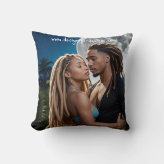 Almofada Moonlight Couple  – Romantic Digital Art 