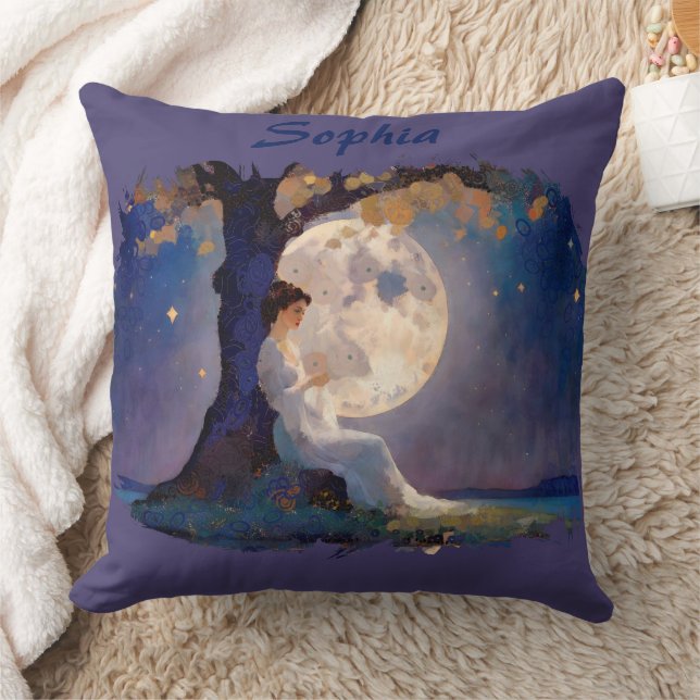Almofada Moonlit Dreamer - Serene Night Sky (Cobertor)