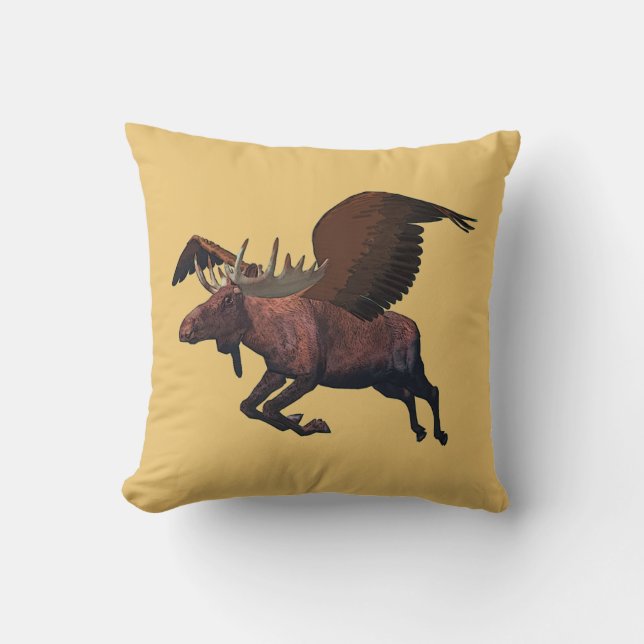 Almofada Moose Voadora (Frente)