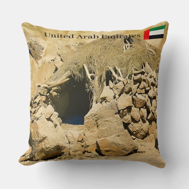 Almofada Moradia no Deserto  (Frente)