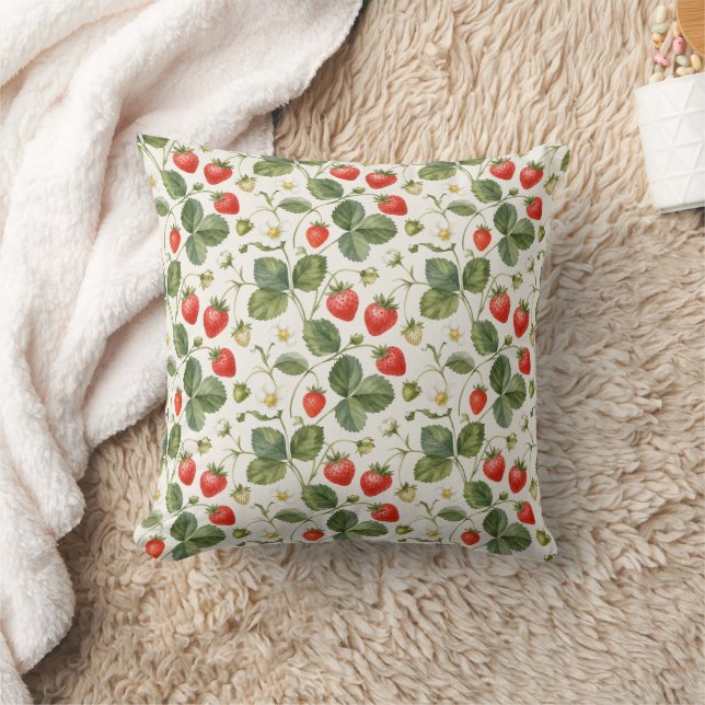Almofada Morango Moderno Fruta de Verão (Cobertor)