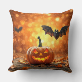 Almofada 🎃🧡 Morcego de Abóbora Vibrações Assustadoras e A