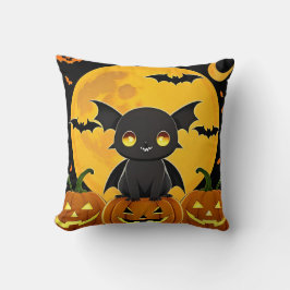 Almofada 🦇🎃 Morcego Fofo Abóbora Aconchegante Noite de Ha
