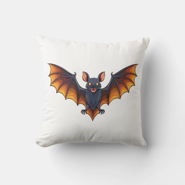 Almofada morcego voador de Halloween (Frente)