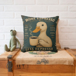 Almofada More Espresso Less Depresso Coffee Lover