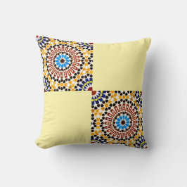 Almofada Moroccan Zellige Harmony Throw Pillow