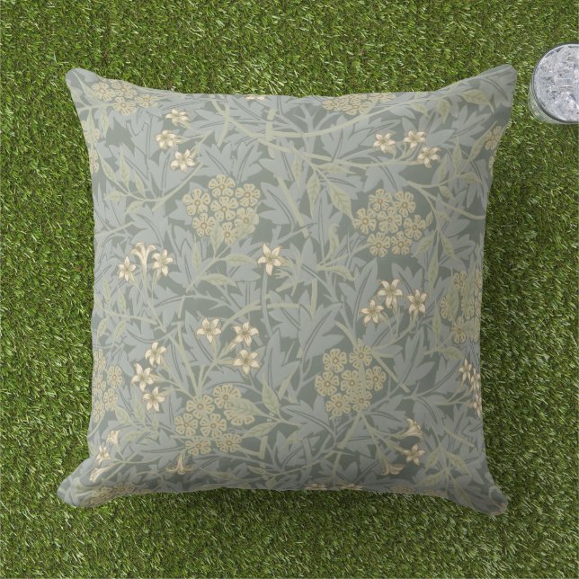 Almofada Morris Vine e Jasmine Garden Flower Classic (Grama)