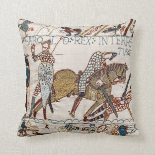 Almofada Morte do Rei Harold (tapeçaria de Bayeux)
