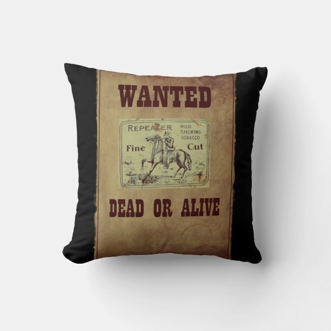 Almofada Morto ou Vivo Procurado (Frente)
