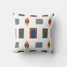 Mosaico das Portas e Lanternas de Marrocos