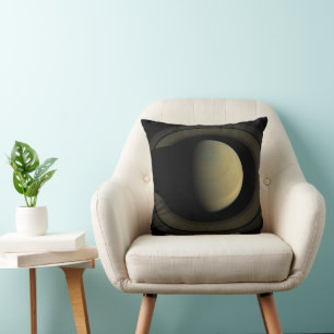 Almofada Mosaico Do Planeta Saturno E Seus Anéis Principais