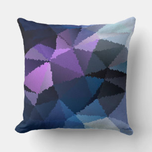 Almofada Mosaico em cores azul e rosa