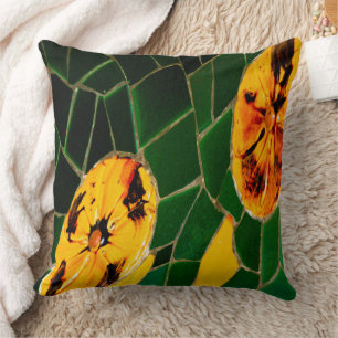 Almofada Mosaico Espanhol Verde e Amarelo