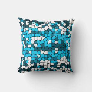Almofada Mosaico Espelho Azul