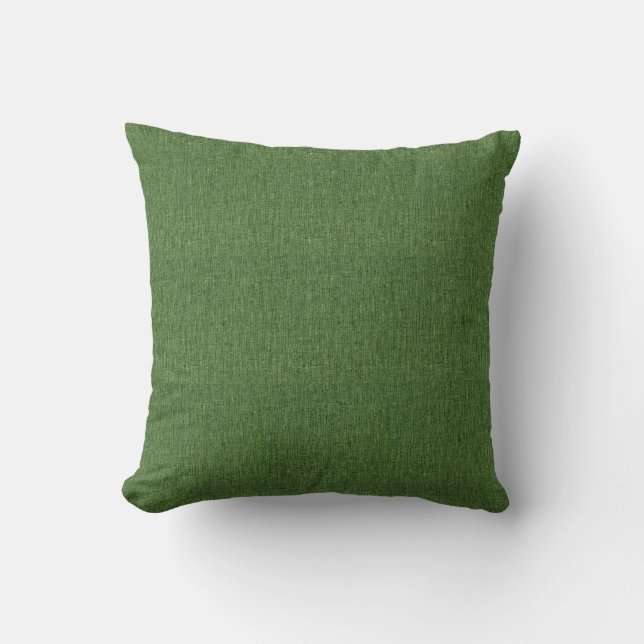 Almofada Moss Green Linen Como Travesseiro decorativo (Frente)