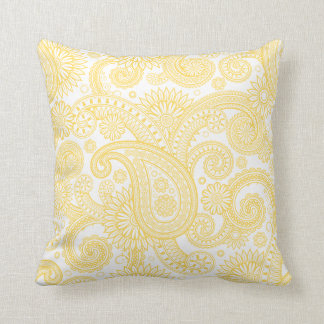 Almofada Mostard Paisley Floral Swirl