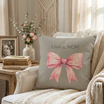Mothers day gift softThrow Pillow love cozy 