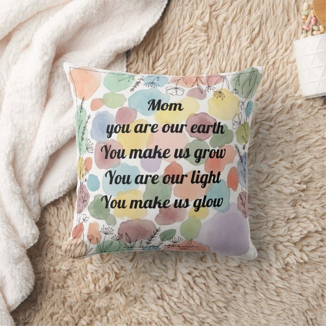Almofada Mother's Day Poem Throw (Cobertor)