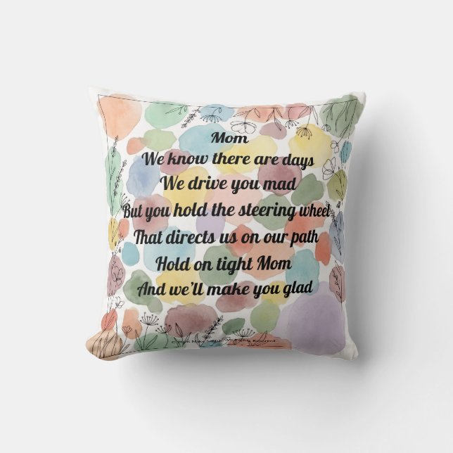 Almofada Mother's Day Poem Throw (Frente)