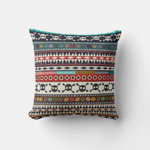 Almofada Motif asteca, design de padrão sem costura