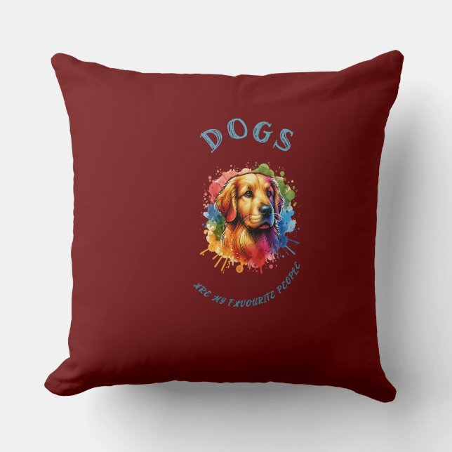 Almofada Motif de cães (Frente)