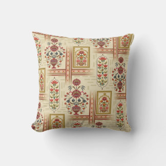 Almofada Motif de flores de múghes sem costura com patamar