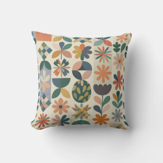 Almofada Motif Floral Géométrique
