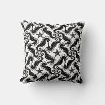 Motif Repetitivo Preto E Branco | Padrão do cavalo