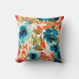 Almofada Motifs Floral em Watercolor