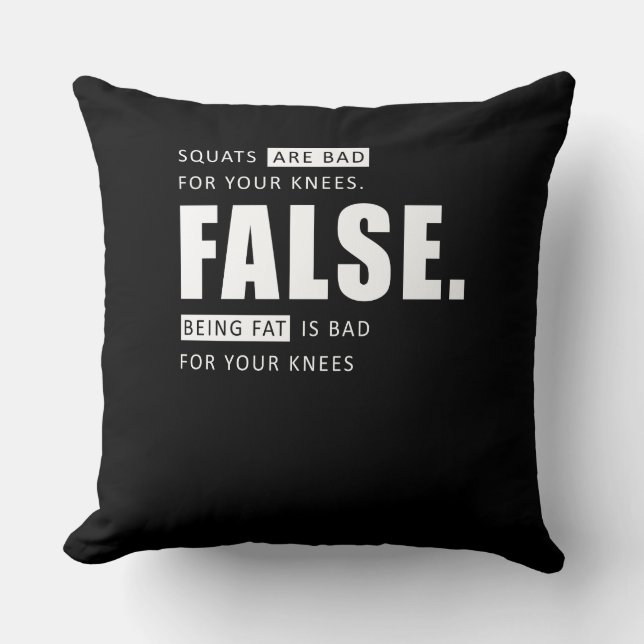 Almofada Motivação do Dia da Perna dos Padrões de malhação (Frente)