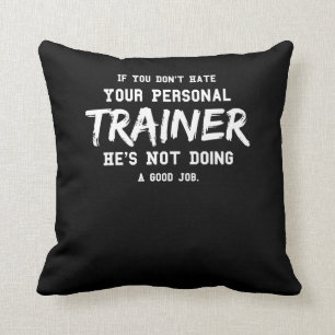 Almofada Motivação pessoal do Gym do instrutor da malhaç